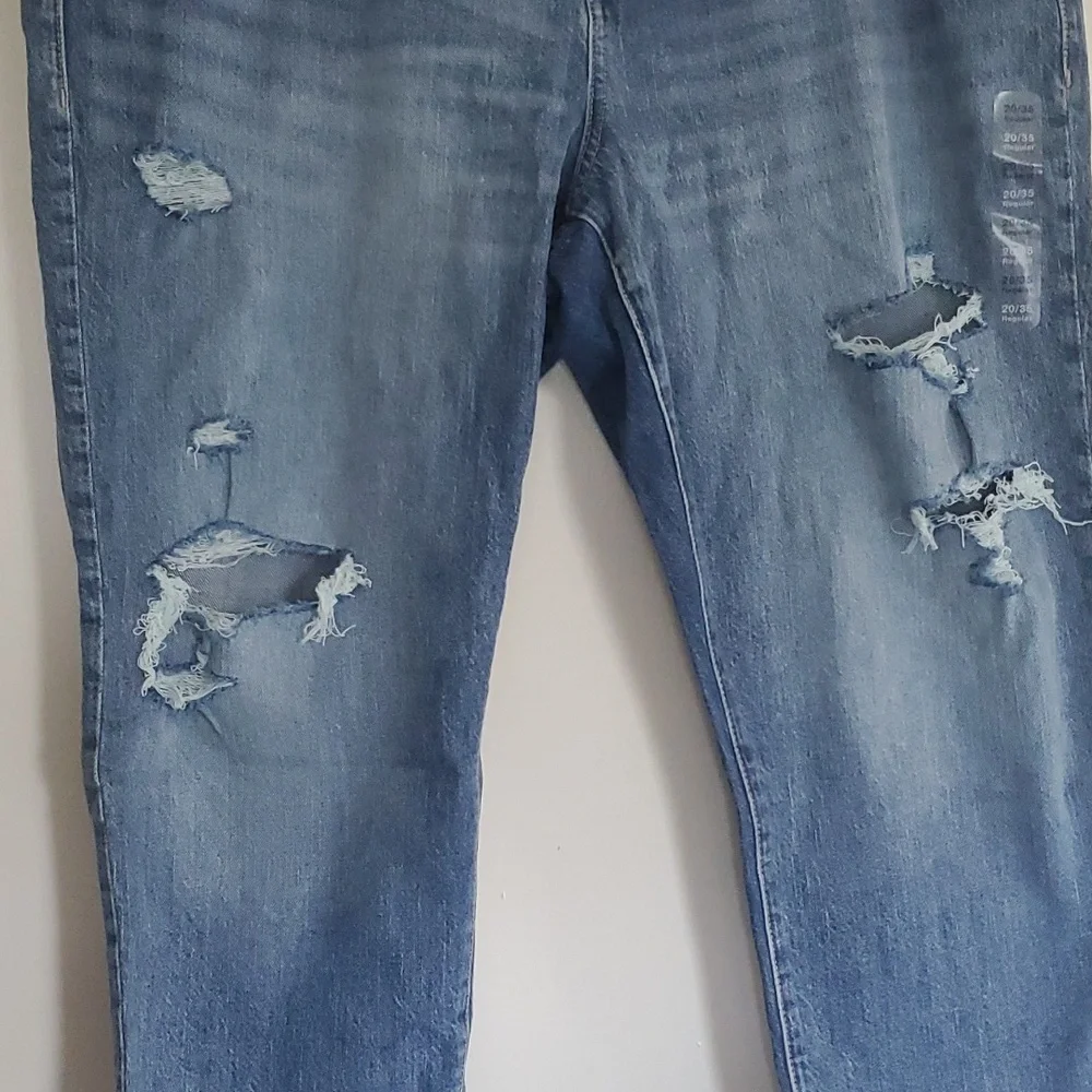 GAP Denim Universal Slim Distressed Boyfriend Ankle Jeans 20/35R - Picture 3 of 11